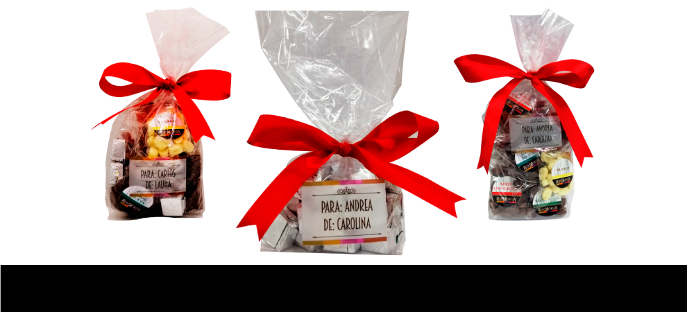 Bolsas surtidas con chocolates – Chocolates Rojokokoa