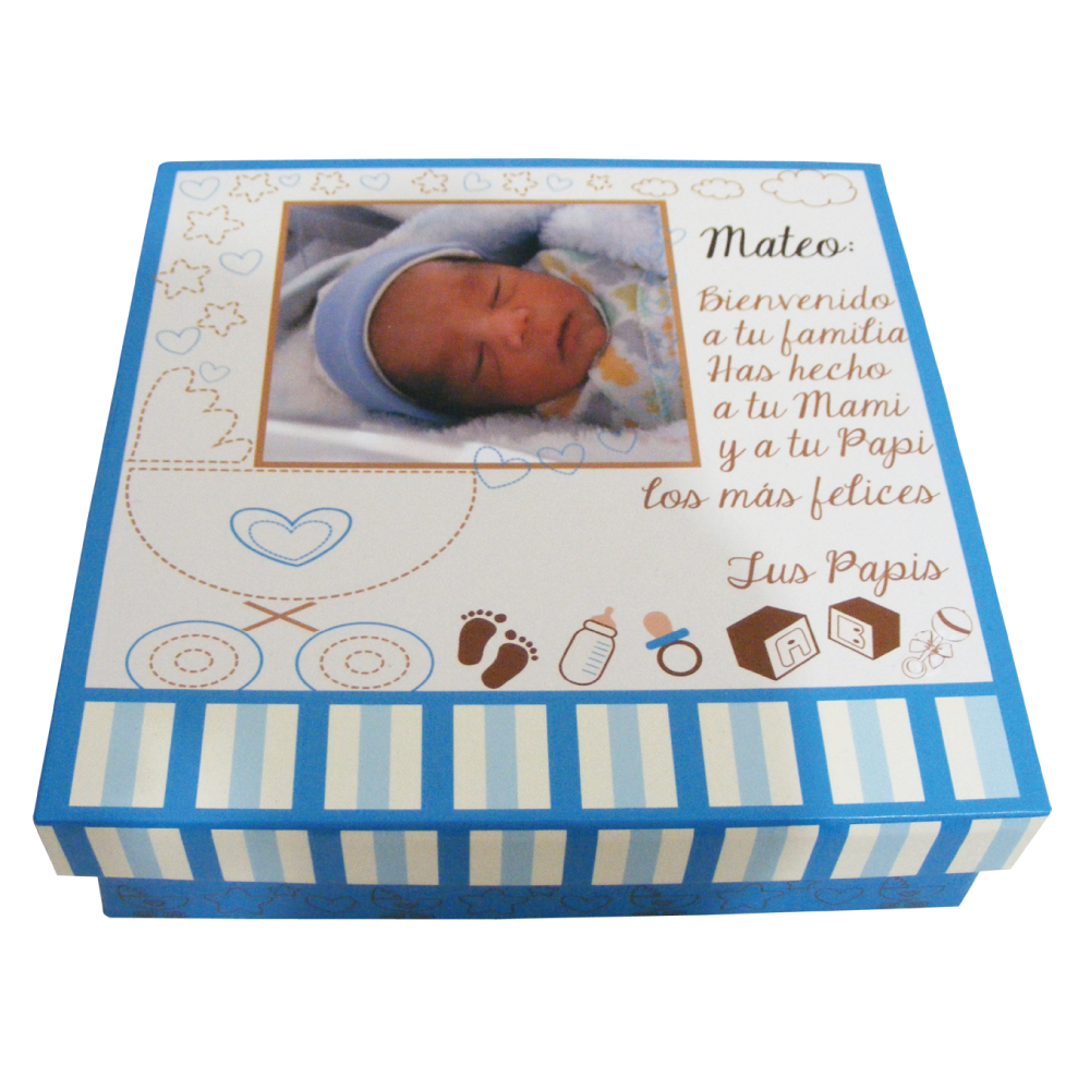 CAJA PERSONALIZADA CON CHOCOLATES PERSONALIZADOS