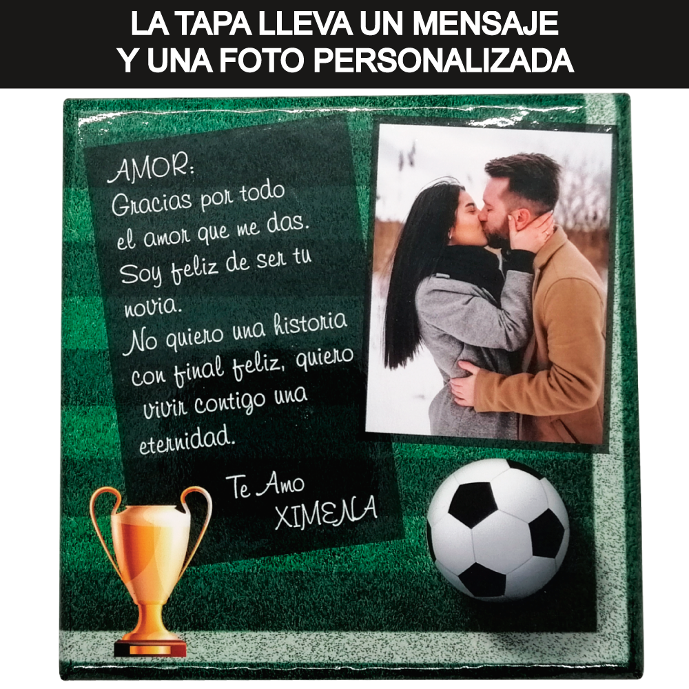 CAJA PERSONALIZADA CON CHOCOLATES PERSONALIZADOS