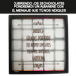 Caja Rígida 25 Chocolates, Puebla diseño: "Gracias por tu Apoyo"