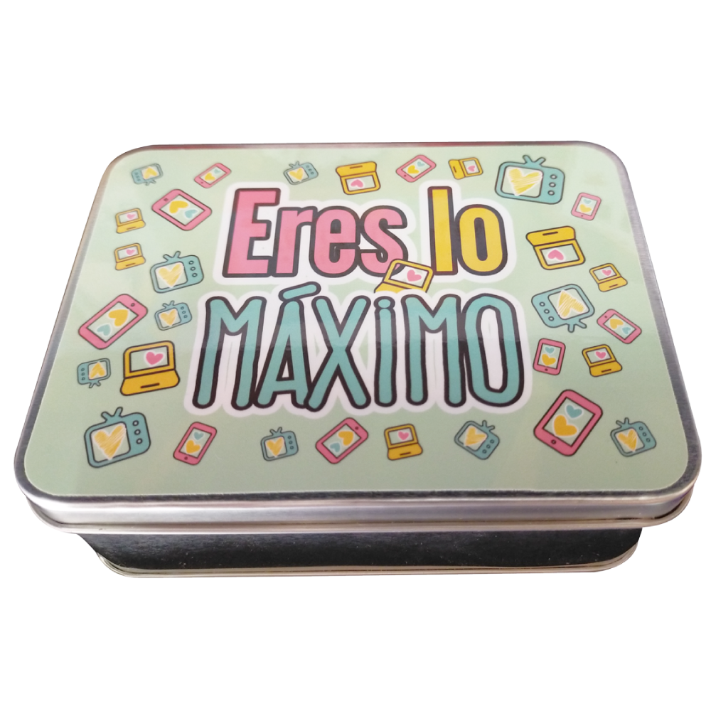 Caja Metálica 16 Chocolates,"Eres lo Máximo"