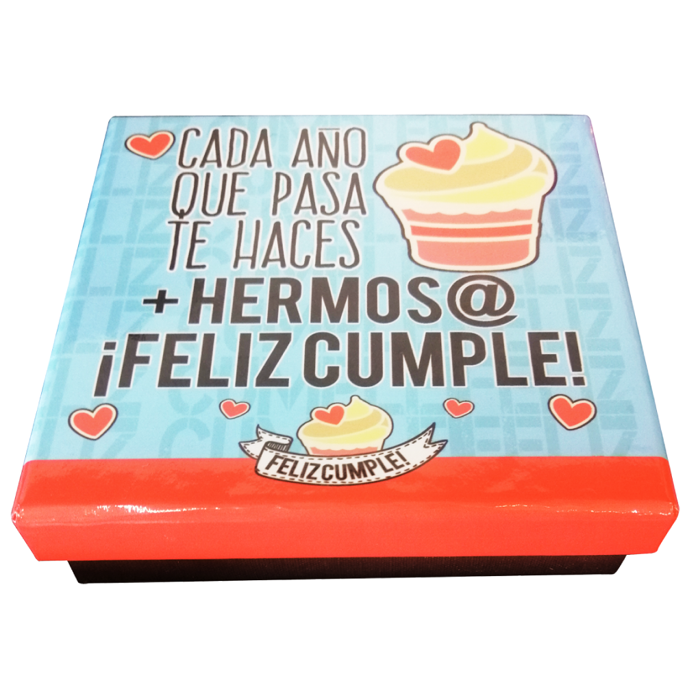 Caja Rígida 25 Chocolates, Puebla diseño: "Cada Año que Pasa"