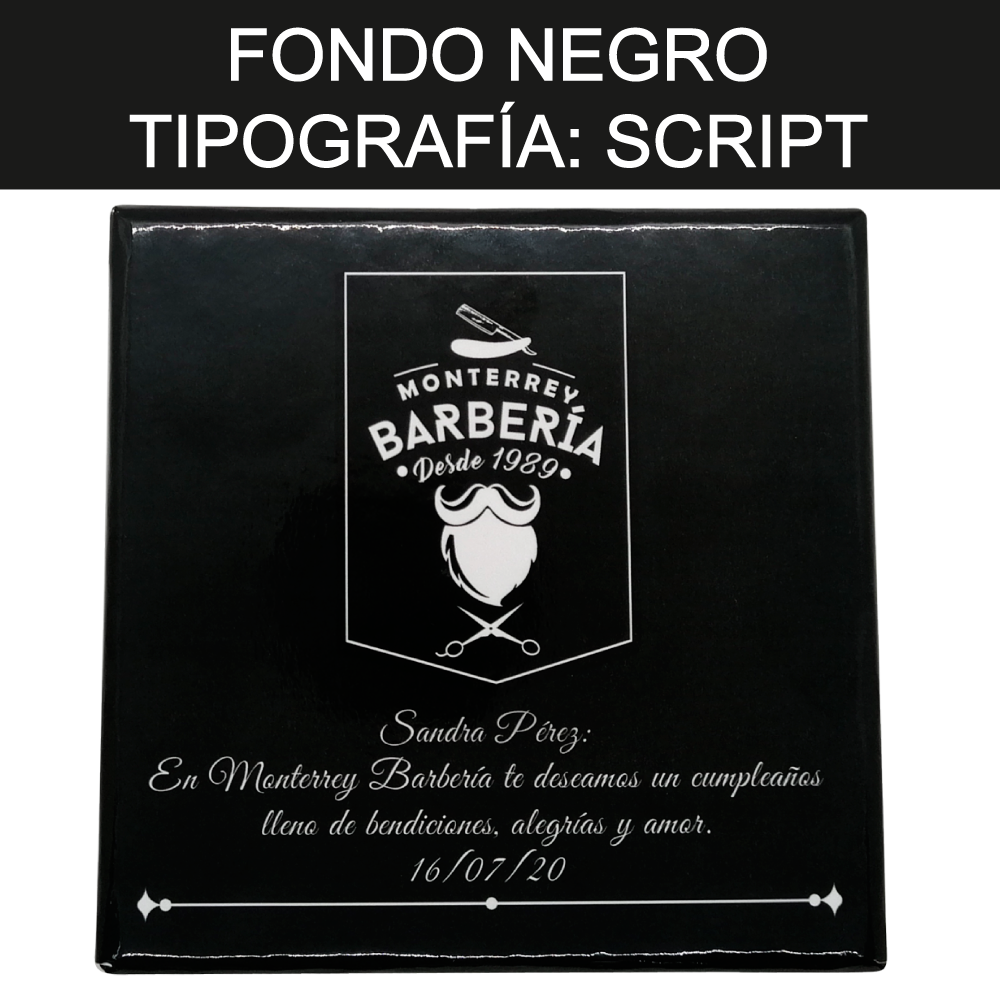 Caja Rígida 25 Chocolates, Puebla diseño: "Logo-Mensaje"