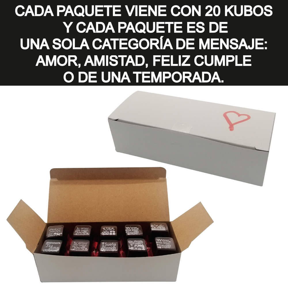 Paquete con 20 Kubos