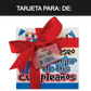 Caja Rígida 25 Chocolates, Puebla diseño: "Te deseo el mejor de los cumpleaños"
