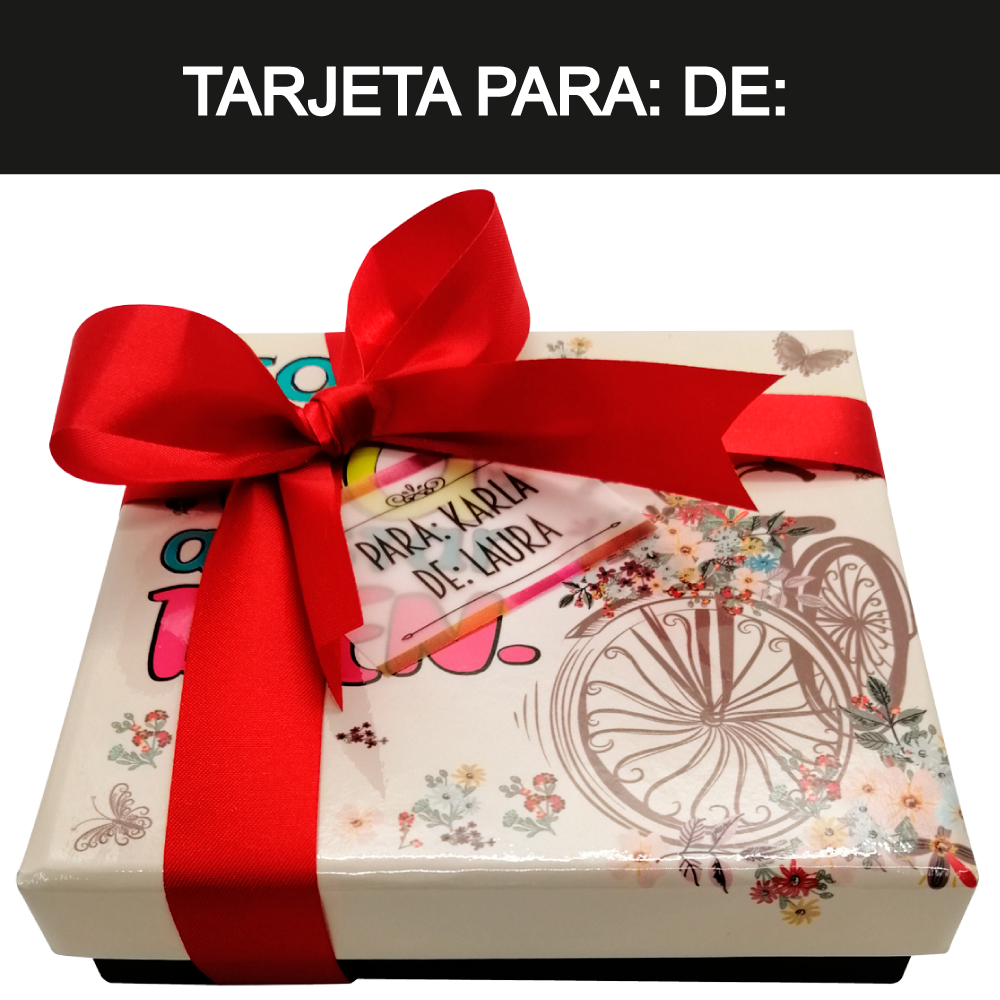 Caja Rígida 25 Chocolates, Puebla diseño: "Todo va a estar bien"