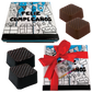 Caja Rígida 25 Chocolates, Puebla diseño: "Feliz Cumpleaños"