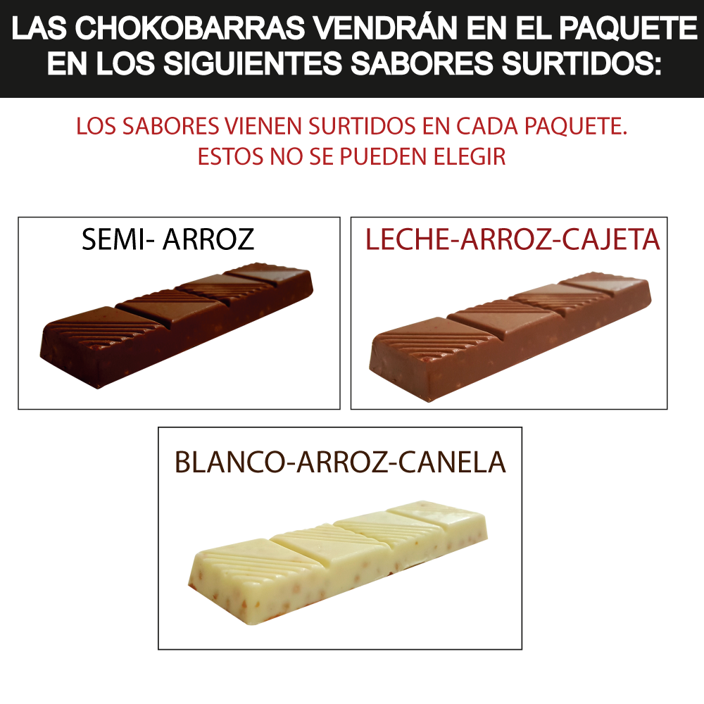 Paquete con 10 Chokobarras