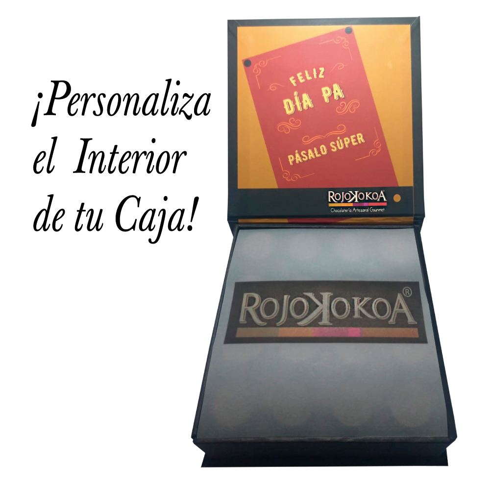 CAJA PERSONALIZADA CON CHOCOLATES PERSONALIZADOS