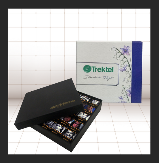 CAJA PERSONALIZADA CON  CHOCOLATES PERSONALIZADOS