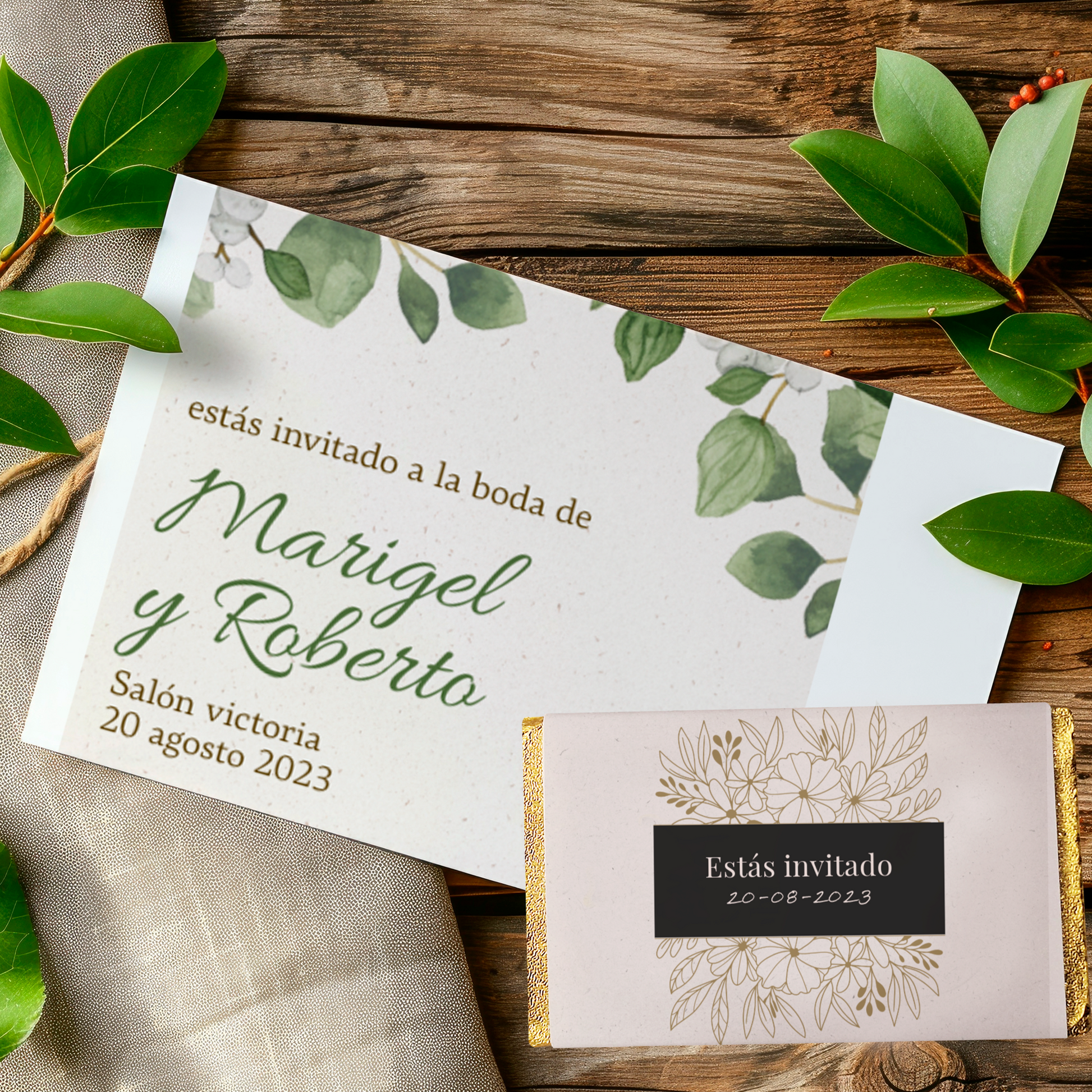 Chocolate personalizado para bodas, eventos y celebraciones especiales