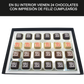 Caja Rígida Londres 24 Chocolates diseño: "Feliz Cumpleaños" (Sólo la enviamos a la CdMx)