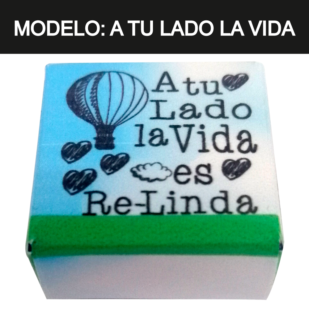 Kuadritos de Chocolates con Mensajes de Amor