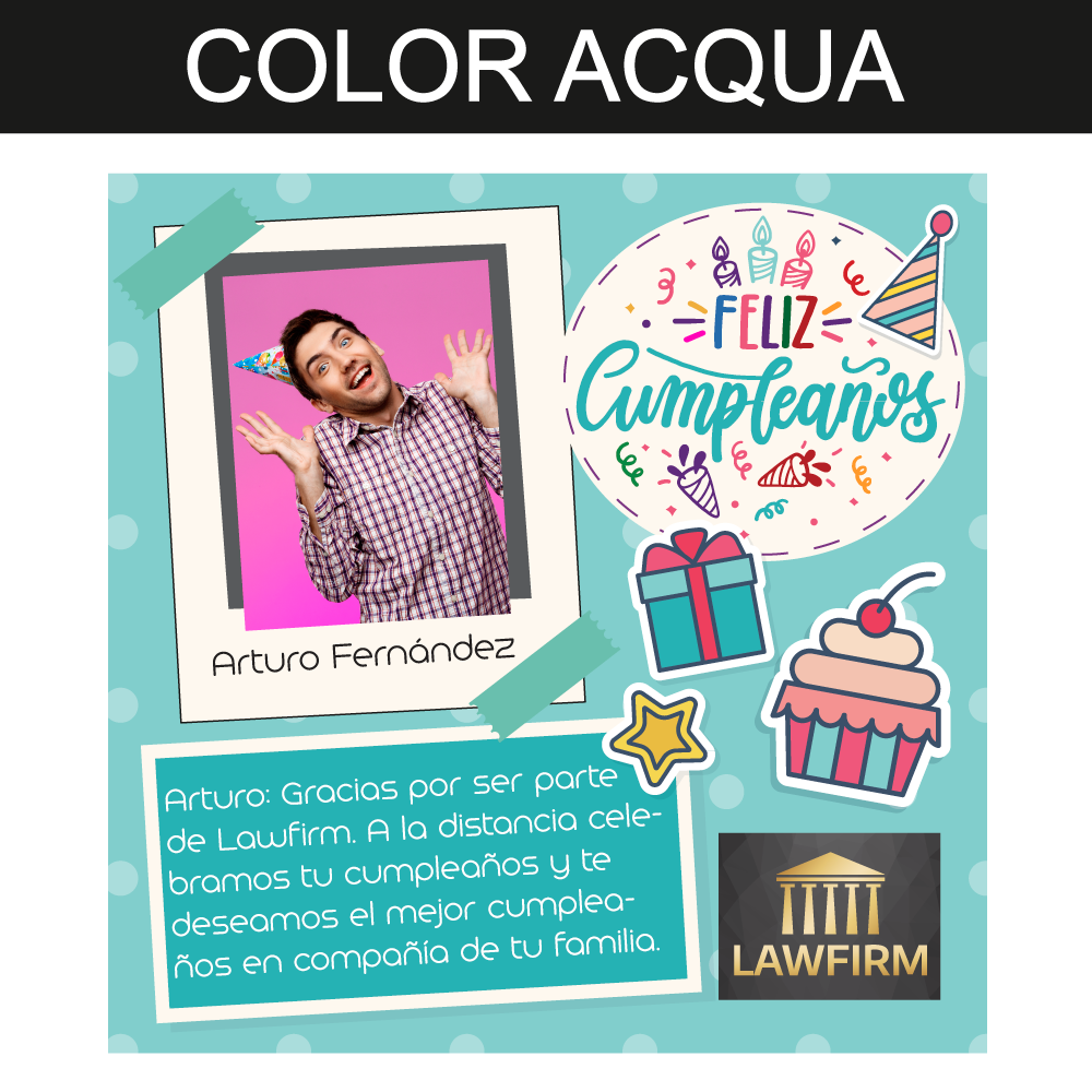 Caja Rígida 25 Chocolates, Puebla-Foto diseño: "Feliz Cumple Logo" (tenemos diferentes colores)