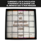 Caja Rígida 25 Chocolates, Puebla diseño: "Feliz Cumpleaños" (Letras Rojas)