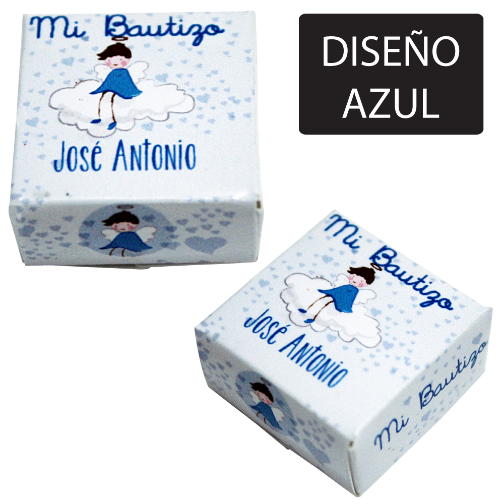 Paquete con 54 Kuadritos de Chocolate Diseño: "Nube"