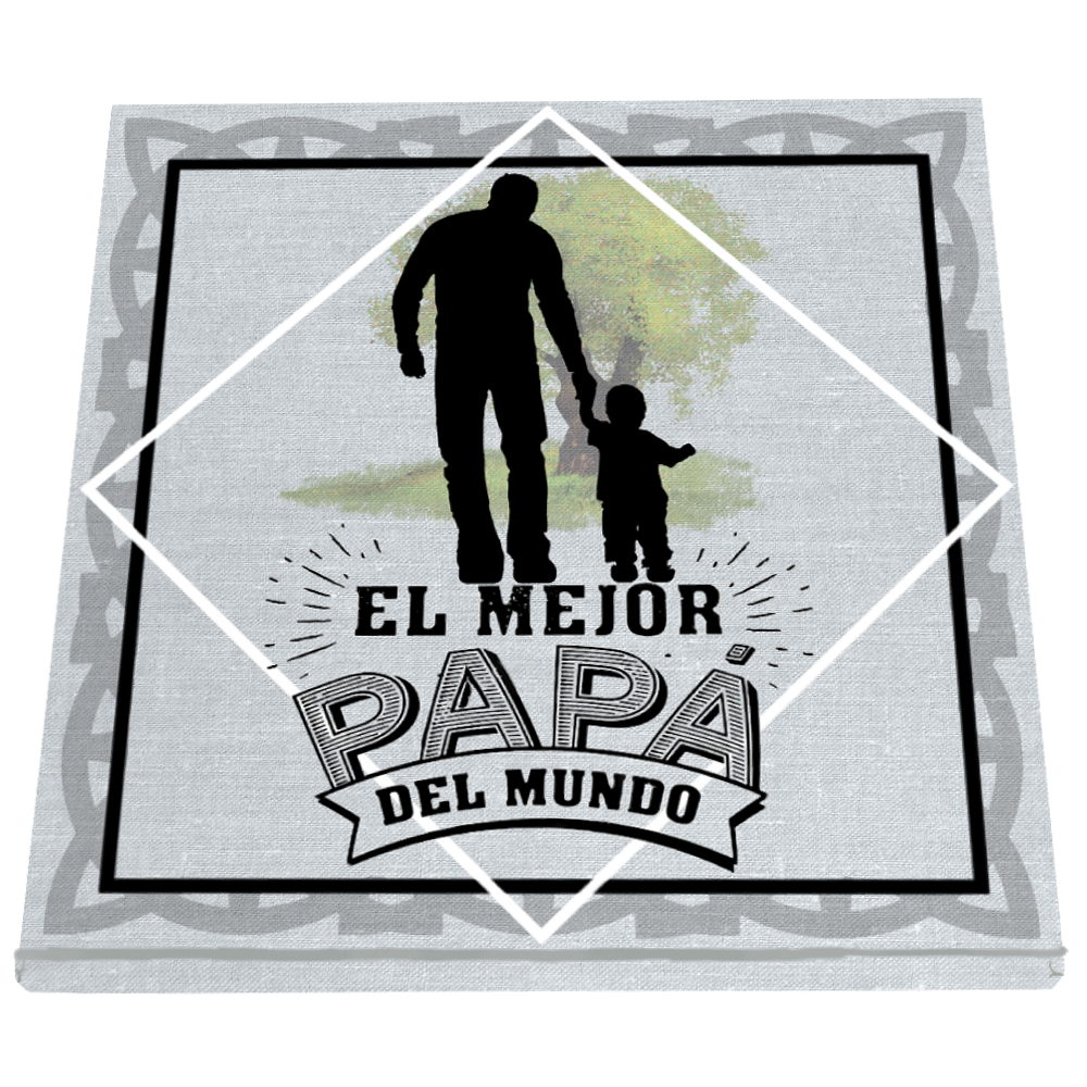 Caja Rígida 25 Chocolates, Puebla diseño: "El Mejor Papá"