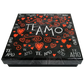 Caja Rígida 25 Chocolates, Puebla diseño: "Te Amo Naranja"