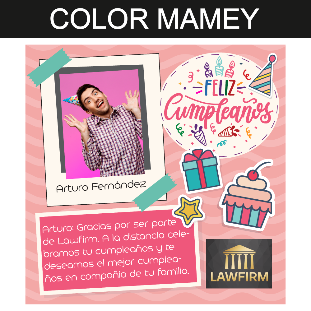 Caja Rígida 25 Chocolates, Puebla-Foto diseño: "Feliz Cumple Logo" (tenemos diferentes colores)