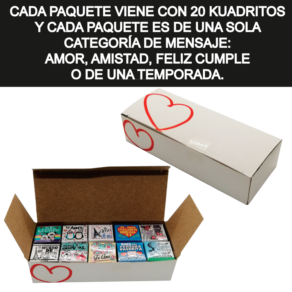 Chocolates con mensajes