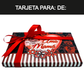 Caja Rígida 5 Rosas, 10 bolsas 25 g. Londres diseño: "Te Amo Mamá (Rosas Rojas)" (Sólo la enviamos a la CdMx)