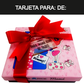 Caja Rígida 25 Chocolates, Puebla diseño: "Te Amo Mamá"
