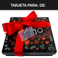 Caja Rígida 25 Chocolates, Puebla diseño: "Te Amo Naranja"