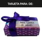 Caja Rígida 6 chocolates, Morelia diseño: "Tú me haces soñar bonito"