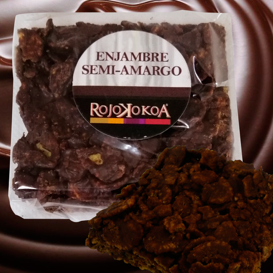 Enjambres de 31 g aprox de Chocolate Semi-Amargo con Cereal (Sólo los enviamos a la CdMx)