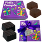 Caja Rígida 25 Chocolates, Puebla diseño: "Feliz Cumple"