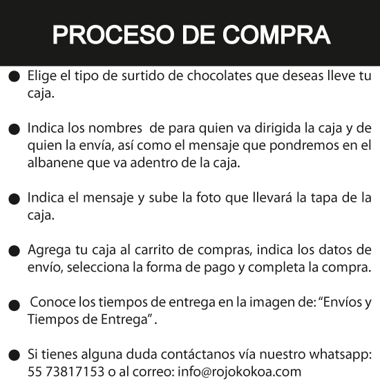 CAJA PERSONALIZADA CON CHOCOLATES PERSONALIZADOS