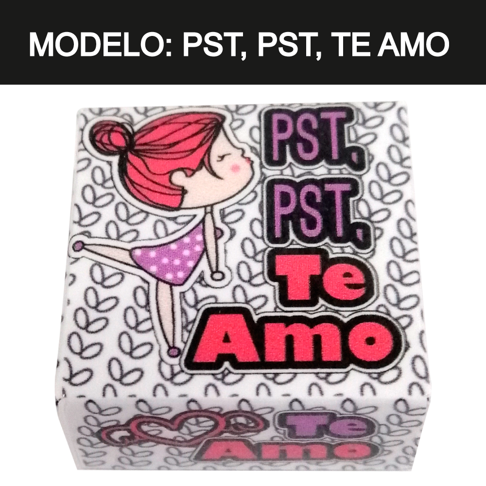 Kuadritos de Chocolates con Mensajes de Amor