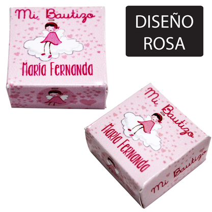 Paquete con 54 Kuadritos de Chocolate Diseño: "Nube"