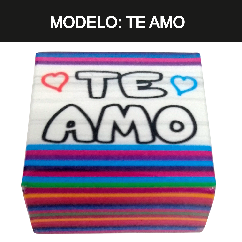 Kuadritos de Chocolates con Mensajes de Amor